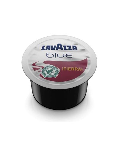 Café en Cápsula Lavazza Blue Tierra 100 unidades – 100 % Arábica – Intensidad 8 – Certificación Rainforest Alliance