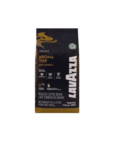 Café en grano Lavazza Aroma Top 100 % Arábica y 100 % Natural 1 kg Certificado