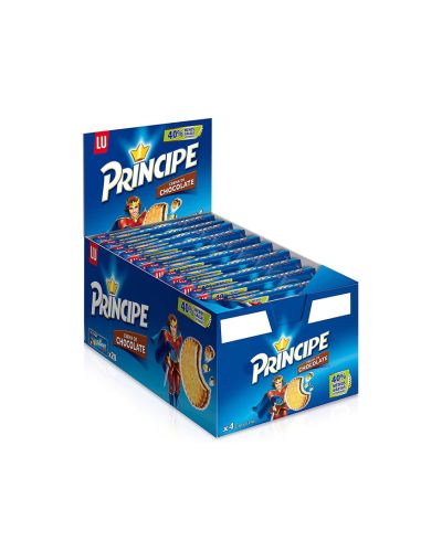 Galleta Principe 80 gramos – 4 galletas – rellenas de crema de chocolate – Estuche de 20 paquetes
