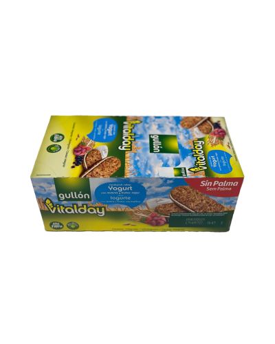 Galleta Vitalday Gullón rellena de Yogurt y Frutos Rojos de 44 gramos estuche de 15 paquetes