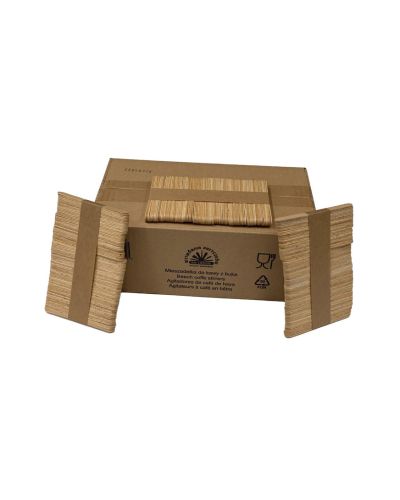 Removedor para Café de Madera de Haya 90 mm – Caja de 2500 unidades