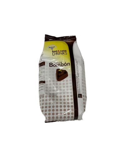 Simat Choco Bombon 1 kg – Preparat per a Beguda al Cacau – 12% Cacau pur – Caixa de 10 paquets d’1 kg.
